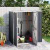 Garden Tool Shed Anthracite 63.4"x35"x63.4" Galvanized Steel