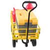 Tools cart Wagon Cart Garden cart trucks make it easier to transport firewood Yellow