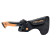 Fiskars 13" Billhook Knife, Serrated Steel Blade Garden Tool with Softgrip Handle