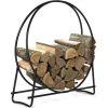 40-inch Tubular Steel Firewood Storage Rack