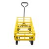 Tools cart Wagon Cart Garden cart trucks make it easier to transport firewood Yellow