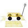 Tools cart Wagon Cart Garden cart trucks make it easier to transport firewood Yellow