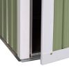 Metal Outdoor Storage Shed, Garden Tool House Cabinet -5' x 3' Green-AS