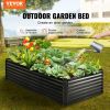 VEVOR Galvanized Raised Garden Bed Planter Box 94.5x47.2x23.6" Flower Vegetable