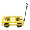 Tools cart Wagon Cart Garden cart trucks make it easier to transport firewood Yellow