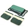 Outdoor 2-in-1 Garden Stool and Kneeler, Garden Bench with Tool Bags, Kneeling Pad, Gift for Parent, Portable, Green