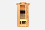 One person Far infrared old fir outdoor sauna room