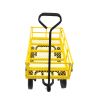 Tools cart Wagon Cart Garden cart trucks make it easier to transport firewood Yellow