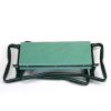 Outdoor 2-in-1 Garden Stool and Kneeler, Garden Bench with Tool Bags, Kneeling Pad, Gift for Parent, Portable, Green