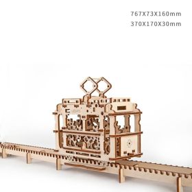 Wooden jewelry box (Option: Trams)