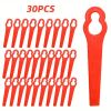 30pcs Plastic Grass Trimming Blade Lawn Mower Blade Cordless Trimmer Garden Tool Lawn Mower Trimmer Trimmer Accessories