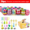 2023 Easter Eggs Happy Easter Decorations Plastic Easter Eggs Candies Chocolate Gift Boxes Colorful Egg DIY Craft for Kids Gift