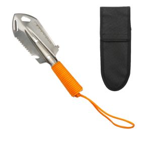 Stainless Steel Garden Point Trowel for Digging Weeding (Color: Red)