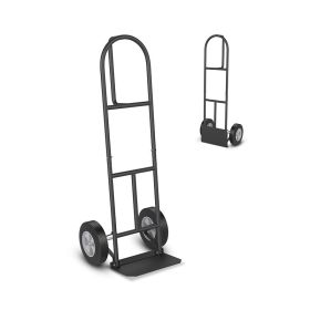 Warehouse Garage Usage Foldable Load Plate Hand Truck (Color: Black A)