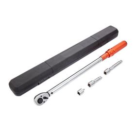 Mechanical Dual Range Scales Torque Wrench Kit with Adapters Extension Rod (Color: As pic show)