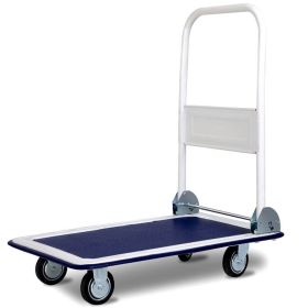 Household Heavy Duty Utility Rolling Cart (Color: White)