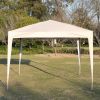 Outdoor 10x 10Ft Pop Up Gazebo Canopy Tent Removable Sidewall with Zipper,2pcs Sidewall with Windows,with 4pcs Weight sand bag,with Carry Bag