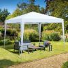 Outdoor 10x 10Ft Pop Up Gazebo Canopy Tent Removable Sidewall with Zipper,2pcs Sidewall with Windows,with 4pcs Weight sand bag,with Carry Bag