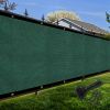 Artpuch Privacy Fence Screen Dark Green Customized Outdoor Mesh Panels for Backyard, Balcony,Patio,Construction Site with Zip Ties