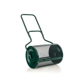 Lawn Care Tools Peat Moss Spreader with U-shape Handle (Color: Green)