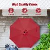 10' Patio Umbrella Outdoor Table Market Yard Umbrella with Push Button Tilt/Crank