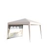 Outdoor 10x 10Ft Pop Up Gazebo Canopy Tent Removable Sidewall with Zipper,2pcs Sidewall with Windows,with 4pcs Weight sand bag,with Carry Bag