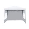 Outdoor 10x 10Ft Pop Up Gazebo Canopy Tent Removable Sidewall with Zipper,2pcs Sidewall with Windows,with 4pcs Weight sand bag,with Carry Bag