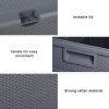 120gal 460L Outdoor Garden Plastic Storage Deck Box Chest Tools Cushions Toys Lockable Seat Waterproof