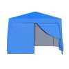 Outdoor 10x 10Ft Pop Up Gazebo Canopy Tent Removable Sidewall with Zipper,2pcs Sidewall with Windows,with 4pcs Weight sand bag,with Carry Bag