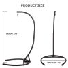 Hammock Chair Stand(Stand Only), C Stand for Hanging Egg Chair/Swing Chair, Indoor/Outdoor Hanging Chair Stand Only, Heavy Duty 330Lbs Weight Capacity