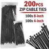 Household and Commercial Multi Usage Nylon Cable Wire Zip Ties