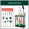 Portable Rolling Utility Storage Rack with Wheels for Garden Tools